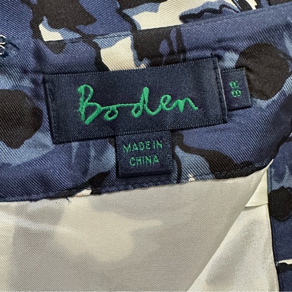 Boden SILK abstract floral pencil skirt NWOT - Picture 7 of 8